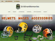 Tablet Screenshot of gridironmemories.net